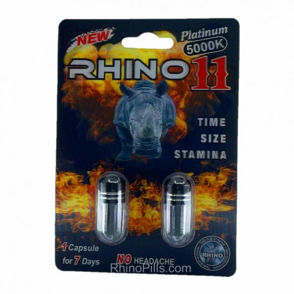 Rhino 11 Platinum 5000K 20 Pills