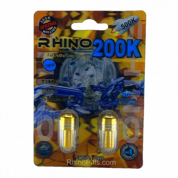 Rhino 200K 500K 20 Pills