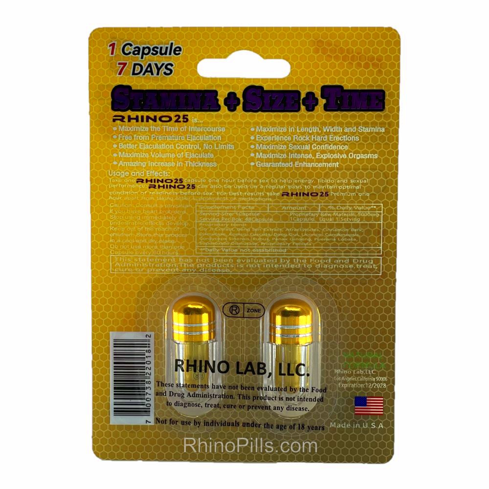 Rhino 2525 100000 20 Pills - Image 2