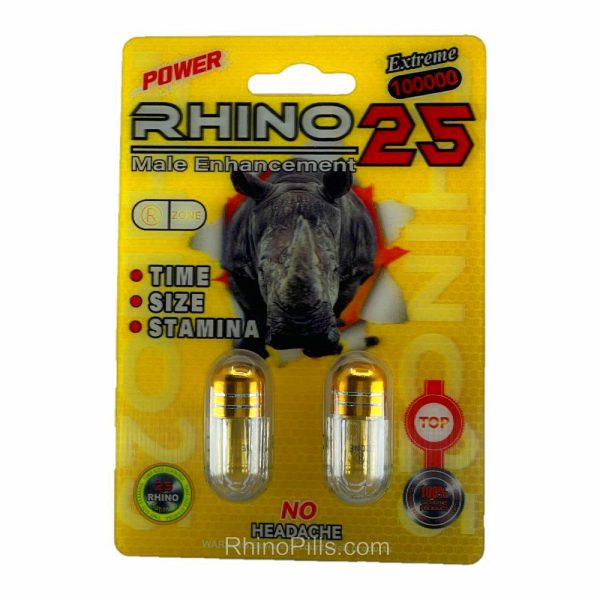 Rhino 2525 100000 20 Pills