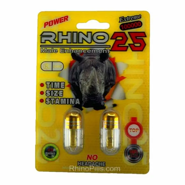 Rhino 2525 100000 20 Pills