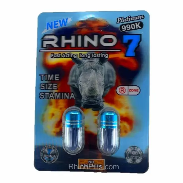 Rhino 77 Platinum 990K 20 Pills