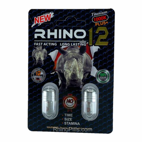 Rhino 12 Titanium Plus 1000K 20 Pills