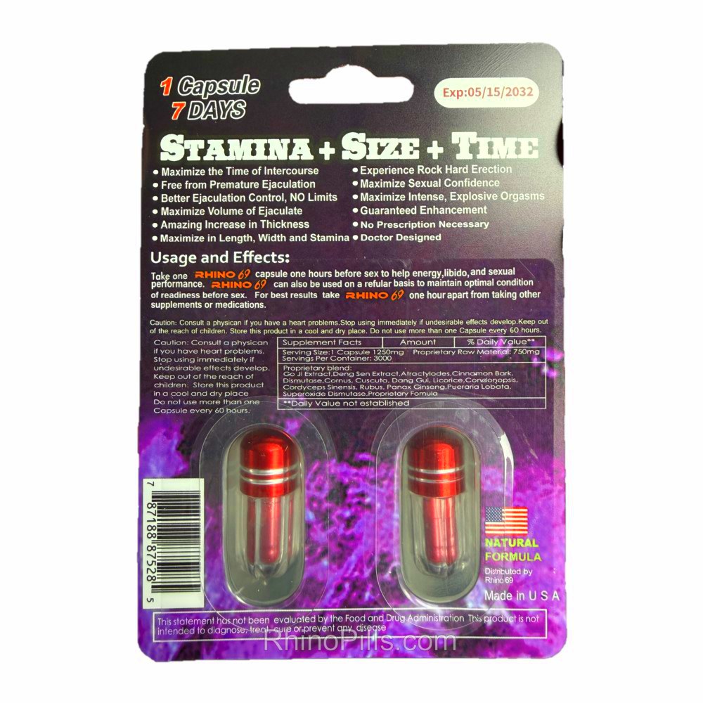 Rhino | 6969 Platinum 75000 20 Pills - Image 2